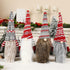 Adurself 4 Pack Christmas Gnome Wine Bottle Covers, Tomte Swedish Gnomes Wine Bottle Toppers Santa Scandinavian Plush