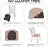 Halloween Spider Web Office Chair Seat Covers, Soft Stretch Rotating Desk Chair Cushion Protectors (Set of 1)