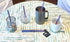 Reusable Drinking Straws with Travel Case, Made in USA, 2 Small & 2 Medium for 8-20 oz Cups, Hot & Cold Beverages