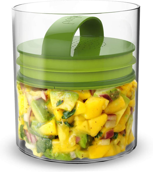 Prepara Evak Super Savor Food Storage, 14 Ounce, Green Plastic Container