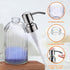 Glass Soap Dispensers for Kitchen and Bathroom - 16oz Heavy Glass Bottle with Stainless Steel Brushed Nickel Pump