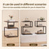 3 S-Shaped Side Table Tier, Minimalist Nightstand for Small Spaces with Open Storage, Narrow End Table for Living Room