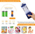 Portable Blender, Vaeqozva USB Rechargeable Smoothie Cup with Straws, Mini Mixer for Home, Sport, Office, Camping -