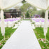 AMZLOKAE Aisle Runners for Weddings - White 2FTx15FT Sequin Aisle Runner, Rustic Outdoor Rug Runner for Ceremony