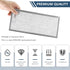 4 Pack Microwave Grease Filter - Compatible with Whirlpool and GE Microwaves, Approx 13" x 6" by AMI PARTS