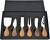 6Pcs Cheese Knife Set, Cheese Knives, Cheese Slicer, Cheese Fork, Wood Handle Stainless Steel Slicer