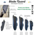 BladeGuard Knife Blade Cover, Non-Slip Dishwasher Safe Sheath, 10in Grey