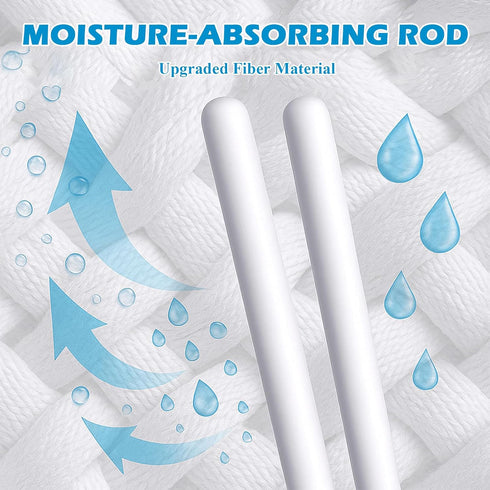 PlikBlik Closet Drying Rod Stick for Toys, Reusable Diatom Desiccant & Deodorizer with Quick Drying Water Absorption