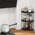 Counter 3 Countertop Fixwal Corner Bathroom Organizer, Tier Rustic Bathroom Organizer, Wood Storage Tray for Vanity
