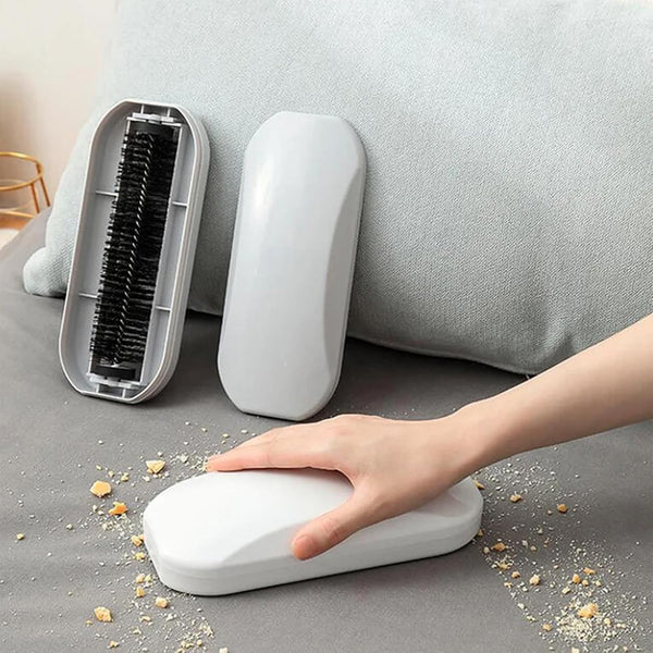 HURRISE Handheld Crumb Sweeper, Reusable Soft Hair Debris Collector for Home Use