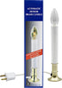 Creative Hobbies Electric Window Candle Lamp - Brass Plated Base, Dusk to Dawn Sensor, Ready to Use!