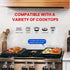 GGC Cast Iron Griddle, Reversible Flat Top Griddle for Gas Grills, Stove Tops, Outdoor Cooking, 16.5 x 9.5 Baking Plate
