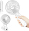 EasyAcc Portable Hand Held Fan: Ultra Quiet 5 Speed USB C Rechargeable Fan, 180° Foldable Small Desk Fan for Travel