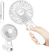 EasyAcc Portable Hand Held Fan: Ultra Quiet 5 Speed USB C Rechargeable Fan, 180° Foldable Small Desk Fan for Travel