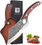 TIVOLI Meat Cleaver Knife, Hand Forged Full Tang Butcher Knife for Meat Cutting, High Carbon Steel with Sheath