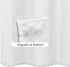 ALYVIA SPRING Extra Long Fabric Shower Curtain Liner, Waterproof 72" x 84", Soft & Lightweight with Magnets