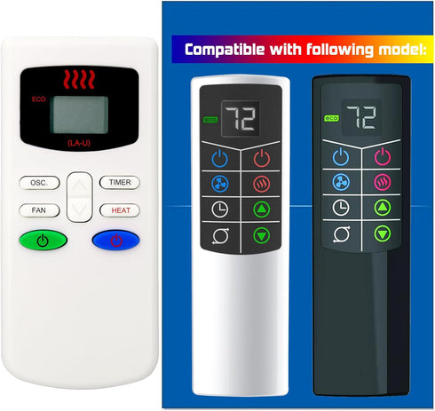 Replacement for Lasko Space Heater Remote Control 2033624A, FH515, FH610, FH620