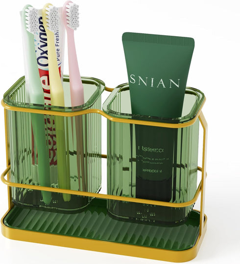 Countertop Toothbrush Holders, Wall Mounted Electric Tooth Brush Toothpaste Holder for Bathroom