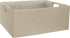 Foldable Rectangle Storage Bin with Handles, Gray Closet Baskets for Home Office and Car