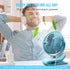 BESKAR Clip on Fan - Portable Small Desk Fan with Strong Airflow, 3 Speeds, USB Powered, Quiet