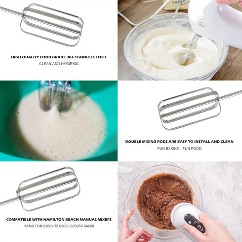 Hand Mixer Beaters Attachments for Hamilton Beach