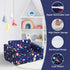 2-in-1 decalsweet Kids Couch Convertible Sofa to Lounger for Toddler Boy, Foldable Kids Sofa Bed, Toddler Chairs Comfy