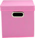 Household Essentials Cube Set with Lids, Pink, 2-Pack for Storage