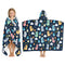 Dragon Beach Towel for Boys, Flannel Dragon Beach Towel, Dragons Hooded Bath