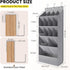 18 Closet Pairs Over the Door Shoe Organizer, Shoe Rack for Door with Large Breathable Pockets, Hanging Shoes Rack