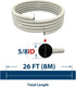 AC Water Drain Hose, Flexible for Universal Ductless Mini-Split Air Conditioner Heat Pump System (26ft)