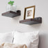 4x4 Inch (4, Small Floating Shelf, Display Ledges for Wall,Mini Shelves,Rustic Wood Shelf for Bedroom Living Room