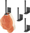 4 Pack Hat Racks for Baseball Caps, Stainless Steel Hat Organizer with Strong Adhesive/Wall Drilled for Door, Bedroom,