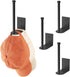 4 Pack Hat Racks for Baseball Caps, Stainless Steel Hat Organizer with Strong Adhesive/Wall Drilled for Door, Bedroom,