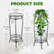 2 27" Plant Stand Indoor Outdoor Tier Tall Metal Potted Holder Rack Flower Pot Stand Heavy Duty Plant Shelf Rustproof