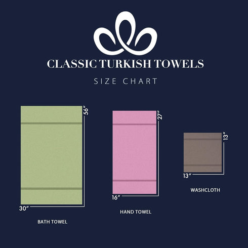 3 Set, 100% 1 1 1 Classic Turkish Towels CTT - Piece Luxury Towel Turkish Cotton, Quick Drying, Highly Absorbent
