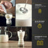White Milk Frother - Handheld Coffee Frother with Electric Whisk, 19000 rpm, Book Recipes and Stainless Steel Stand