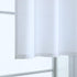 White Kitchen Curtains 36 Inch Length - Sets of 2 Panels Rod Pocket Cafe Curtains for Bathroom, Semi Sheer Short