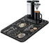 Fun Coffee Mat, 23inx15in Absorbent Bar Mat for Countertops, Anti-Slip Dish Drying Mat for Kitchen Coffee Machines