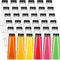 Lallisa 36 Pcs Plastic Juice Bottles Bulk with Caps Leakproof Reusable Juice