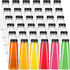Lallisa 36 Pcs Plastic Juice Bottles Bulk with Caps Leakproof Reusable Juice