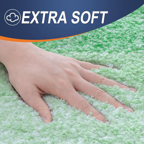 OLANLY Bathroom Rug Mat 30x20, Extra Soft Absorbent Microfiber Bath Rugs, Non-Slip Plush Shaggy Bath Carpet