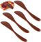 4Pcs Wooden Butter Knife, 6 Inch Jam Spreader Knives for Jelly Cheese Spreaders in Kitchen