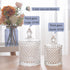 2 Pack rejomiik Qtip Holder Glass Apothecary Jars with Lid Bathroom Accessories Vanity Organizers and Makeup Storage