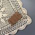 KEPSWET Sunflower Cotton Handmade Crochet Lace Rectangle Table Runner, Beige (14x60 inch)