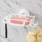TAILI Soap Bar Holder Dish with Hooks, Shower Soap Tray Saver Suction