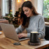 Set 4-Temperature Setting Coffee Mug Warmer & Mug for desk, Smart Auto Shut Off Electric Cup Warmer for Office & Home
