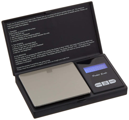 Digital Food Scales Precision 500g/0.01g, Small Pocket Ounces Grams, Portable Travel Jewelry Scale (Battery Included)