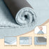 TECHMILLY Fluffy Tufting Bathroom Rug Mat - 36x24 Absorbent Thick Non-Slip Microfiber Mats, Quick Dry Machine Washable