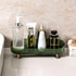 Small Bathroom Trays for Counter - Countertop Makeup Organizer Tray for Vanity, Clear Perfume and Cosmetics Tray