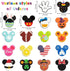 19Pcs Cute Mouse Interchangeable Seasonal Welcome Door Sign - Front Door Decor for Farmhouse